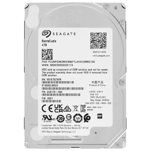 4 ТБ Жесткий диск Seagate BarraCuda [ST4000LM024]