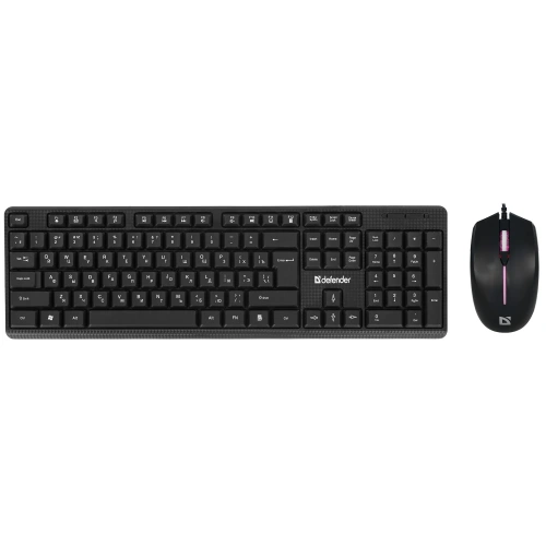 Купить клавиатура+мышь  проводная  defender triumph c-991 черный