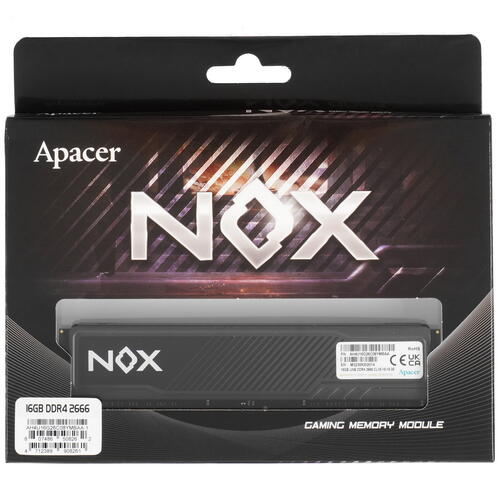 Оперативная память Apacer NOX [AH4U16G26C08YMBAA-1] 16 ГБ