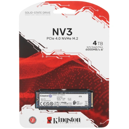 4000 ГБ M.2 NVMe накопитель Kingston NV3 [SNV3S/4000G]