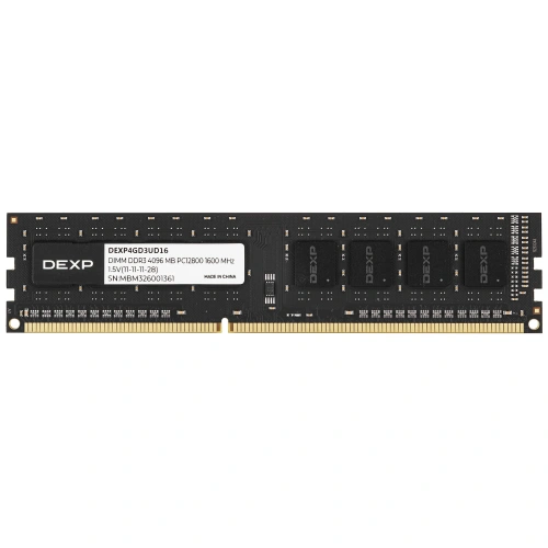 Оперативная память DEXP [DEXP4GD3UD16] 4 ГБ