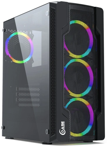 Купить корпус powercase mistral x4 mesh led [cmixb-l4] черный