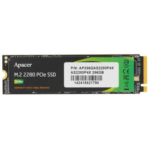 256 ГБ M.2 NVMe накопитель Apacer AS2280P4X [AP256GAS2280P4X-1]