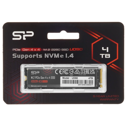 Купить 4000 гб ssd m.2 накопитель silicon power ud90 [sp04kgbp44ud9005]