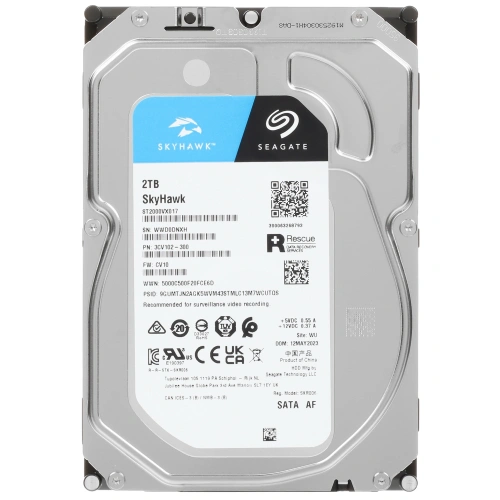 Купить 2 тб жесткий диск seagate skyhawk [st2000vx017]