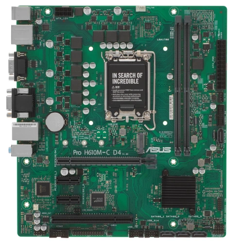 Купить материнская плата asus pro h610m-c d4-csm