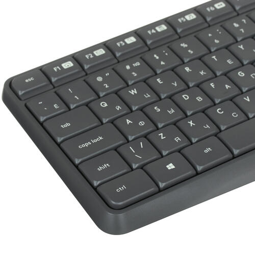 Клавиатура+мышь беспроводная Logitech MK235 серый