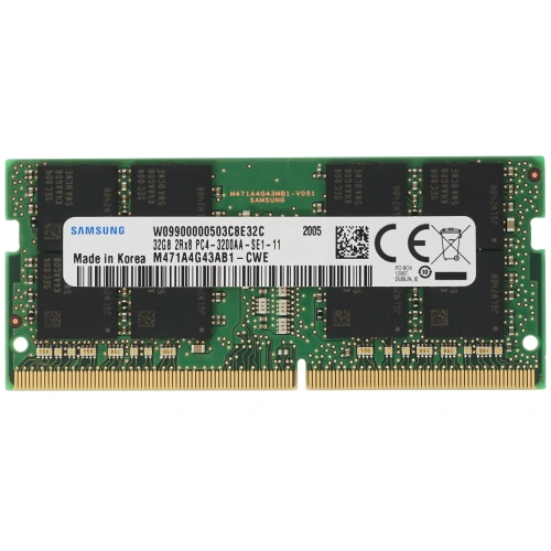 Купить оперативная память sodimm samsung [m471a4g43ab1-cwe] 32 гб
