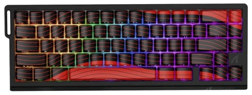 Купить клавиатура проводная + беспроводная attack shark x68he pro [asx68heprocontourlineblack&red]