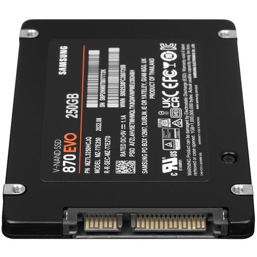 Купить 250 гб 2.5" sata накопитель samsung 870 evo [mz-77e250bw]