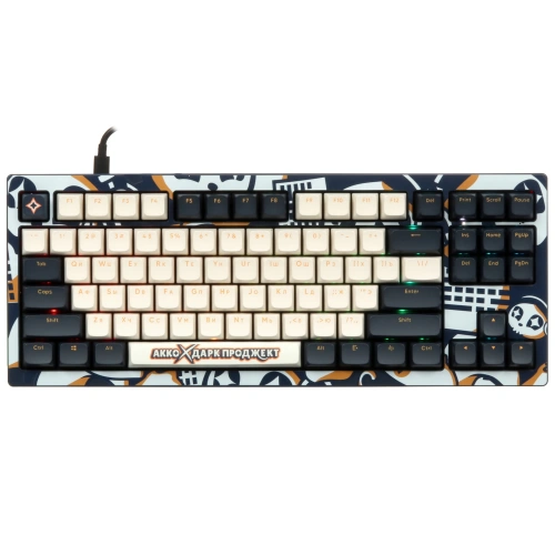 Купить клавиатура проводная дарк проджект x akko 5087s blue