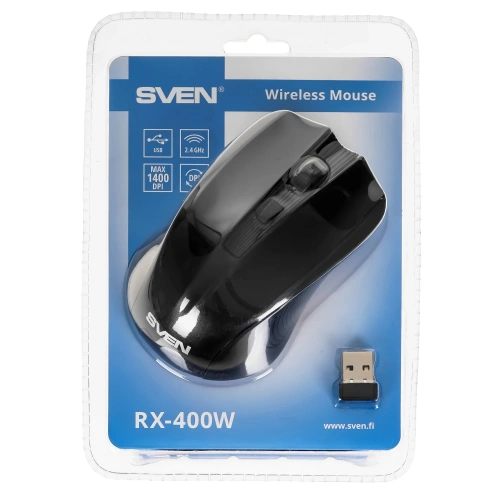 Мышь беспроводная SVEN RX-400W [SV-014674] черный