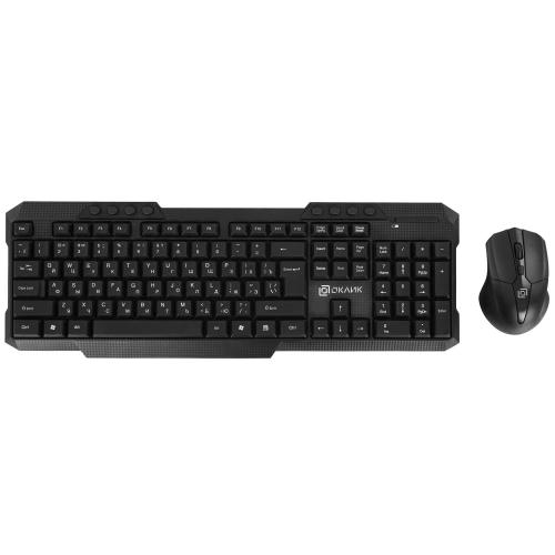 Клавиатура+мышь беспроводная   Oklick 205MK черный