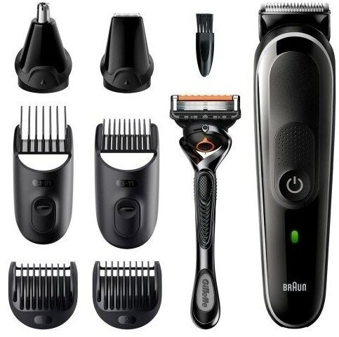 Триммер Braun MGK5360 черный/серебристый