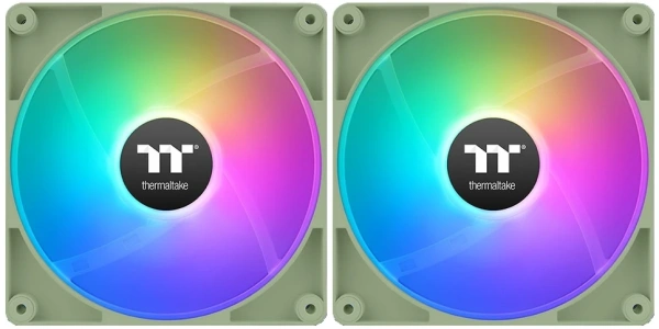 Купить комплект вентиляторов thermaltake ct140 argb matcha green [cl-f203-pl14mg-a]
