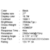 Купить 27" монитор msi pro mp273qp черный