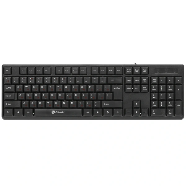 Купить клавиатура проводная оклик 100m [654570]