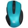 Купить мышь беспроводная defender prime mb-053 [52054] бирюзовый