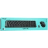 Купить клавиатура+мышь беспроводная   logitech mk220 черный
