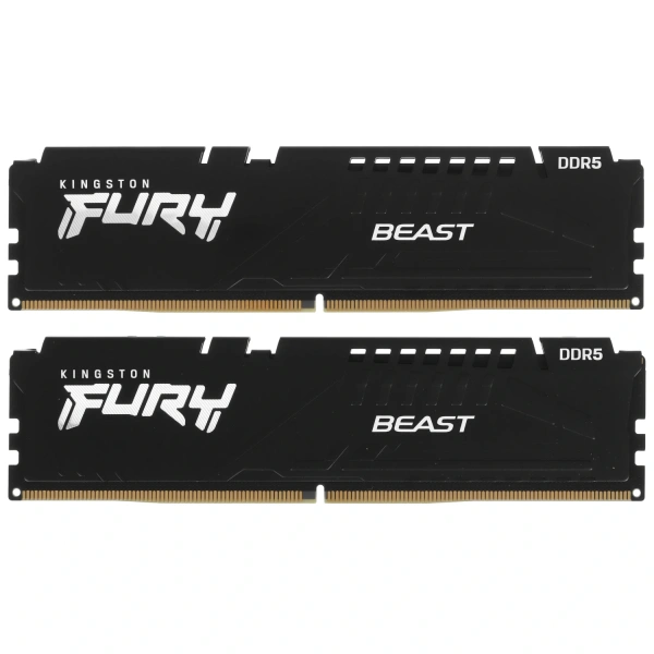 Купить оперативная память kingston fury beast black [kf560c30bbek2-32] 32 гб