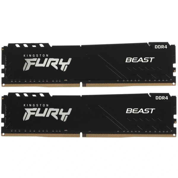 Купить оперативная память kingston fury beast black [kf432c16bbk2/32-sp] 32 гб