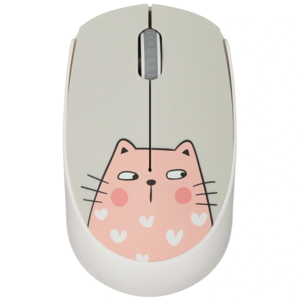 Купить мышь беспроводная aceline wm-m504 cat  белый
