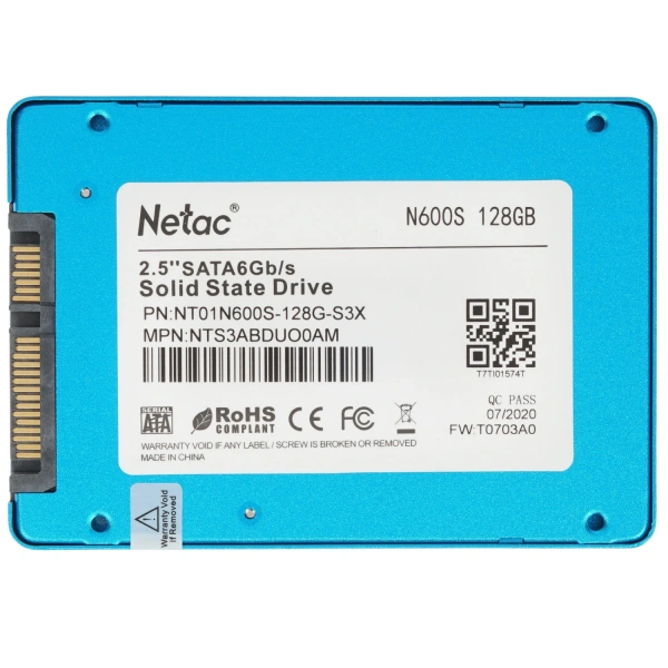 Купить 128 гб 2.5" sata накопитель netac n600s [nt01n600s-128g-s3x]