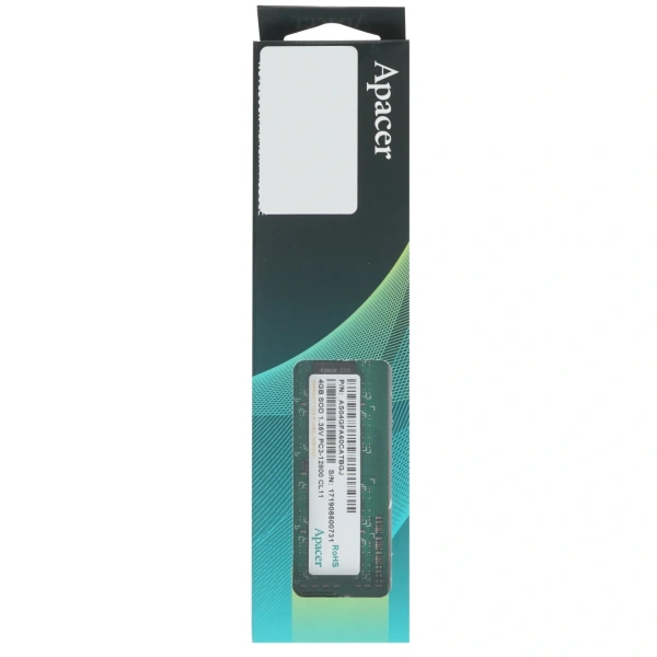 Купить оперативная память sodimm apacer [dv.04g2k.kam] 4 гб