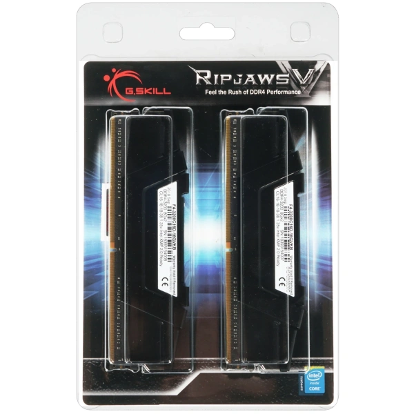 Купить оперативная память g.skill ripjaws v [f4-3200c16d-16gvkb] 16 гб