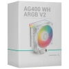 Купить кулер для процессора deepcool ag400 wh argb v2 [r-ag400-whammn-gjd]