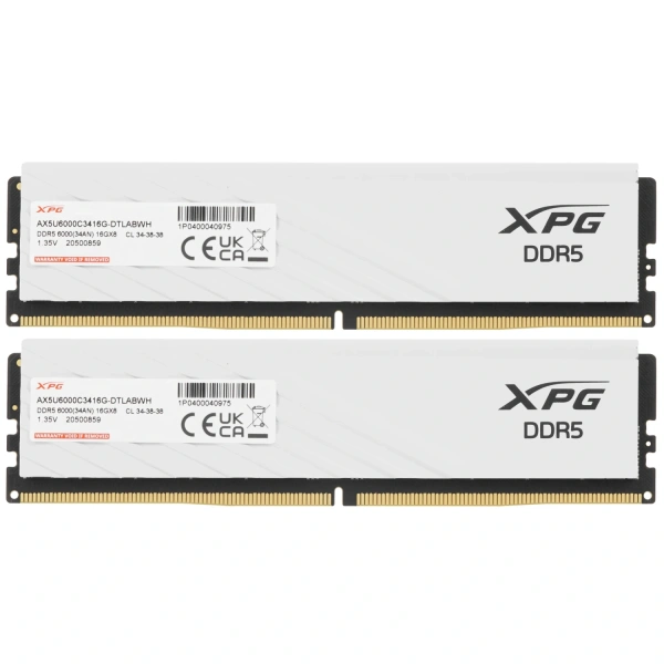 Купить оперативная память adata xpg lancer blade [ax5u6000c3416g-dtlabwh] 32 гб