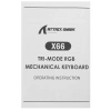 Купить клавиатура проводная + беспроводная attack shark x66