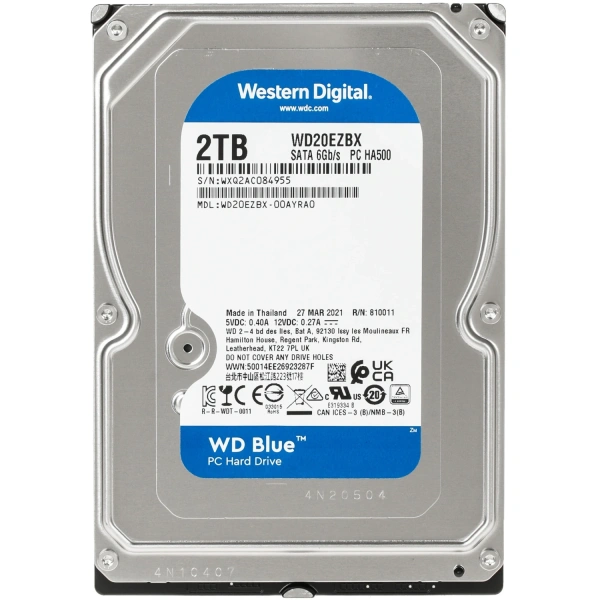 Купить 2 тб жесткий диск wd blue [wd20ezbx]