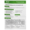 Купить клавиатура проводная acer okw122 [zl.kbdee.00c]
