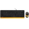 Купить клавиатура+мышь  проводная  a4tech fstyler f1010 черный