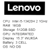 Купить 15.3" ноутбук lenovo ideapad slim 3 15irh10 серый