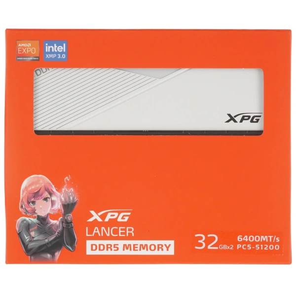 Купить оперативная память adata xpg lancer [ax5u6400c3232g-dclawh] 64 гб