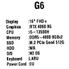 Купить 16" ноутбук gigabyte g6 kf черный