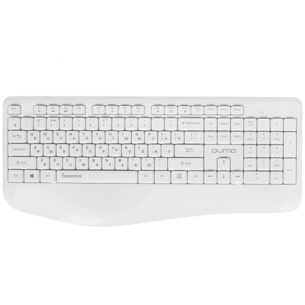 Купить клавиатура+мышь беспроводная   qumo space k57/m75 белый