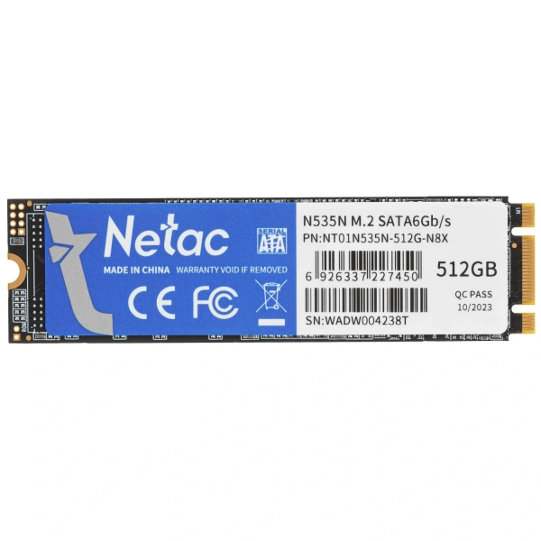 Купить 512 гб ssd m.2 накопитель netac n535n [nt01n535n-512g-n8x]