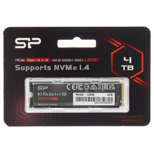 Купить 4000 гб ssd m.2 накопитель silicon power ud90 [sp04kgbp44ud9005]