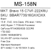 Купить 15.6" ноутбук msi bravo 15 c7vf-222xru черный