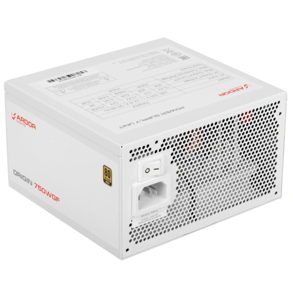 Купить блок питания ardor gaming origin 750wgf white  белый