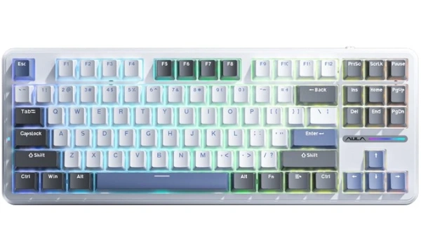 Купить клавиатура проводная + беспроводная aula f87 3in1 [80003819]