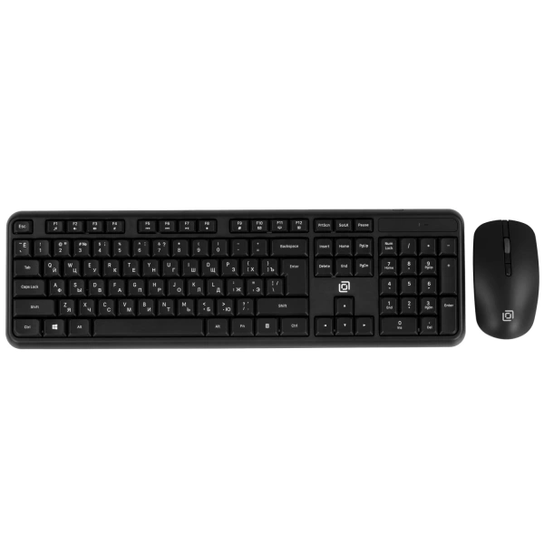 Купить клавиатура+мышь беспроводная   оклик s277w серый