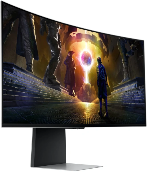 Купить 34" монитор samsung odyssey g8 g85sd s34dg852si серебристый
