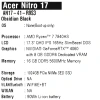 Купить 17.3" ноутбук acer nitro 17 an17-41-r9s3 черный