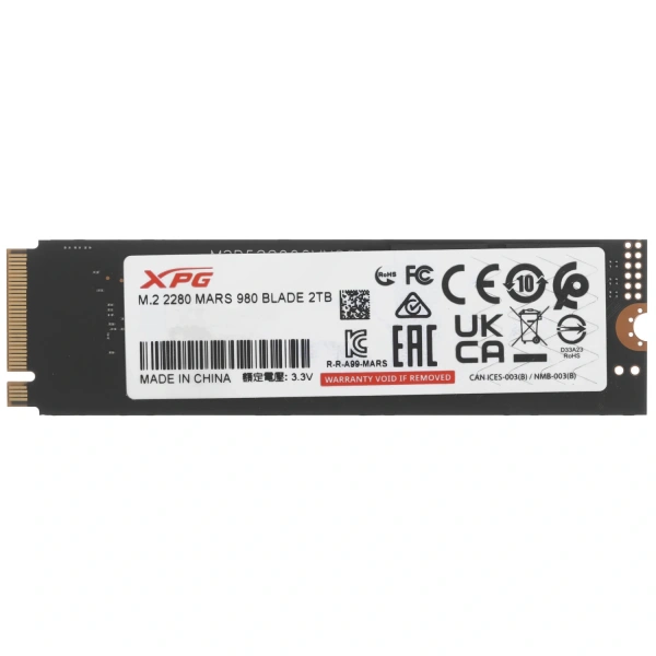 Купить 2000 гб m.2 nvme накопитель adata xpg mars 980 blade [smar-980b-2tcs]