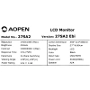 Купить 27" монитор aopen 27sa2ebi черный