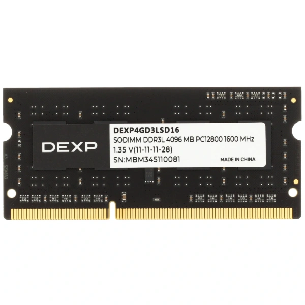 Купить оперативная память sodimm dexp [dexp4gd3lsd16] 4 гб